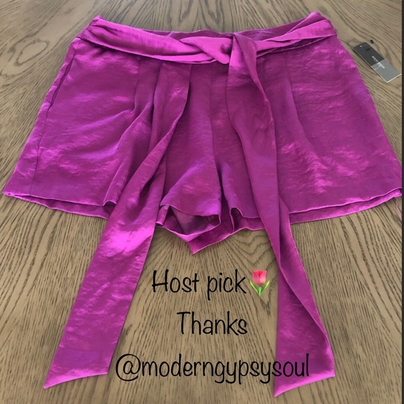 NWT Bisou Bisou Wrap Tie Shorts - Picture 1 of 10